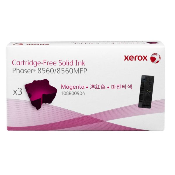 Genuine 108R00904 Xerox Magenta Solid Ink Cartridge 3 Pack-3544