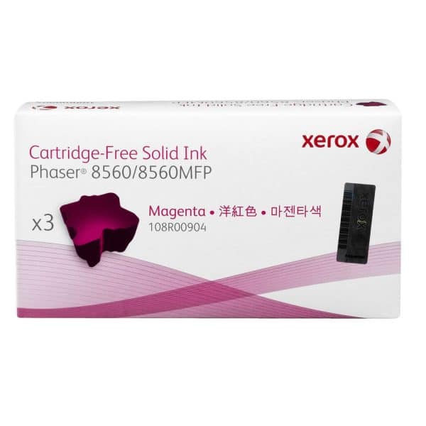 Genuine 108R00904 Xerox Magenta Solid Ink Cartridge 3 Pack