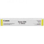 Canon Cart034Y Yellow Toner Cartridge (Genuine)