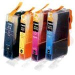 Canon 4 Pack Compatible BCI-3e Ink Cartridge Set 1BK,1C,1M,1Y
