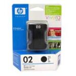 HP 02 Black Ink Cartridge C8721WA (Genuine)