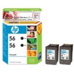 HP CC620AA, No 56, No56 Twin Pack Ink (Genuine)