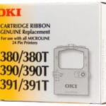 Oki 380/390/391 PRINTER RIBBON BLACK (Genuine)