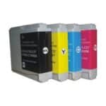 Brother 4 Pack Compatible LC-37 Ink Cartridge Set 1BK,1C,1M.1Y