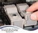 hp deskjet 3700 ink cartridge replacement showing person replacing colour ink cartridges inside printer.